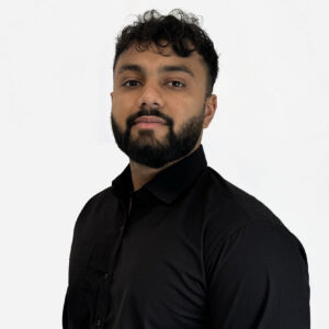 Swapnil Vyas, Software Engineer, with short dark brown hair, smiling in a black shirt.